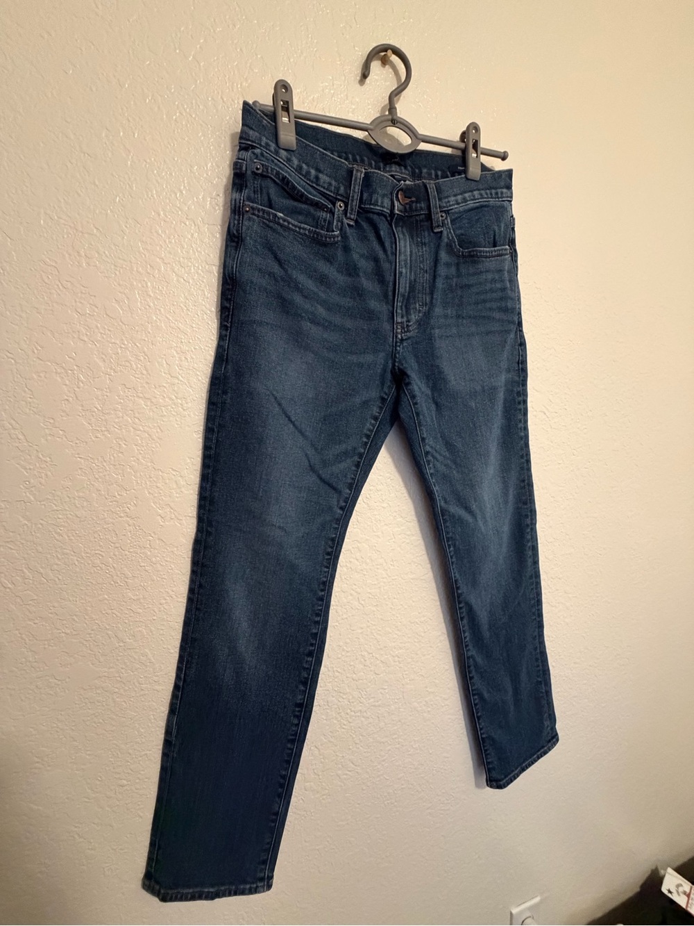 J. Crew Men's Slim Straight Dark Blue Jeans